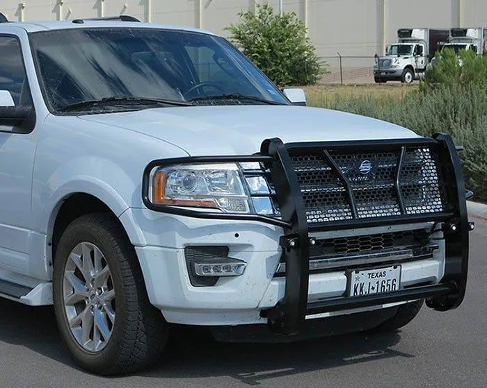 50-1310 – STEELCRAFT Grille Guard, 1-Piece Black Steel With Brush Guard Without Skid Plate Without Step Plate With Pu...